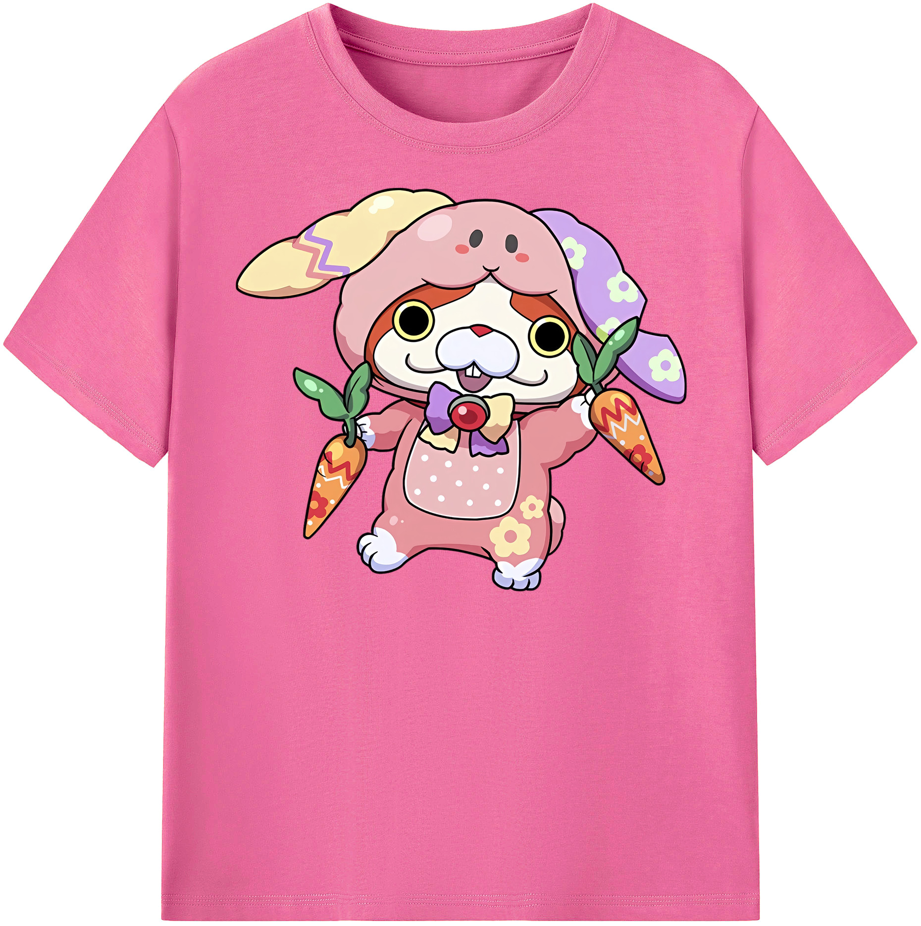 （画像用） 妖怪ウォッチ Yo-kai Watch レディースカジュアルプリントTシャツ（綿100％）